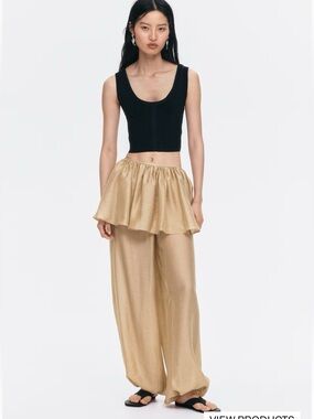 HM PEPLUM BALOON PANTS, sz L